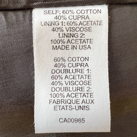 Nanette Lepore Vintage trench coat jacket  bow back size 6 - Picture 11 of 16
